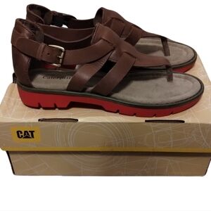 CAT Leather Sandals New In Box Women's Size 8